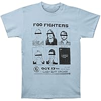 Foo Fighters Men's Cubby Bear Chicago Mens Soft Slim Fit T-Shirt XX-Large Light