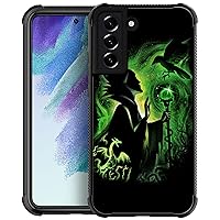 CARLOCA Compatible with Samsung Galaxy S22 Plus Case,Green Magic Lady Pattern Ultra Protection Shockproof Soft Silicone TPU Non-Slip Back for Samsung Galaxy S22 Plus