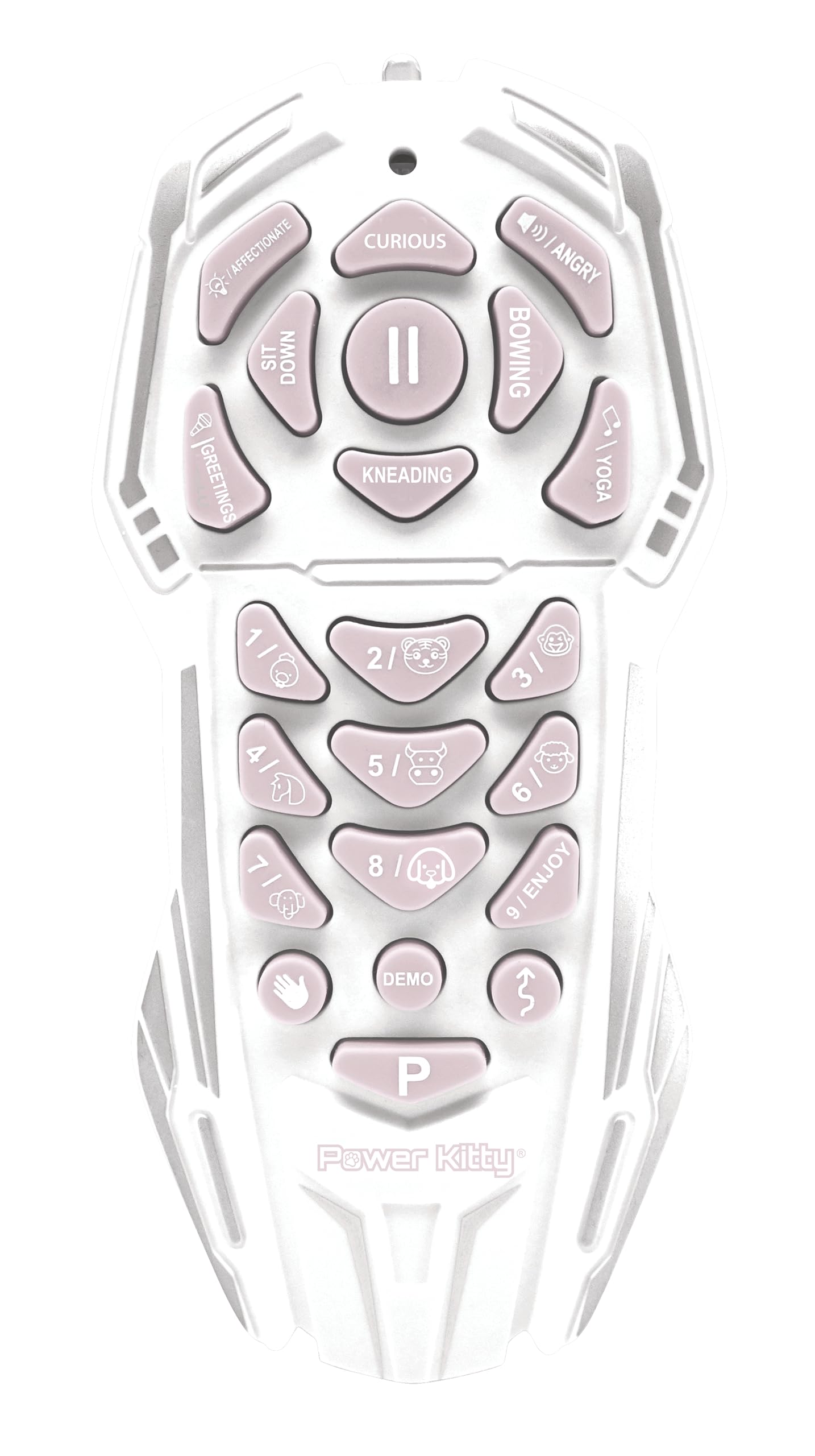 LEXiBOOK - Power Kitty® - Remote Control Robot Cat, Programmable Smart Robot, Light, Sound, White/Pink - KITTY01