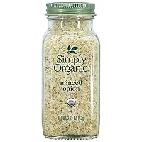 Simply Organic Certified Organic Minced White Onion, 2.21-Ounce Jar, Warm, Sweet, Salty Flavor For Stews & Soups, Kosher