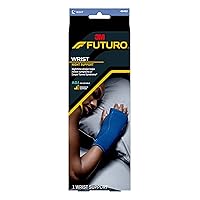 FUTURO Night Wrist Support, Helps Provide Nighttime Relief of Carpel Tunnel Symptoms, Breathable, One Size