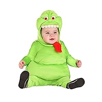 Ghostbusters Infant Slimer Costume Unisex, Slimey Ghost Halloween Costume, Baby Ghost One-piece for boys & girls