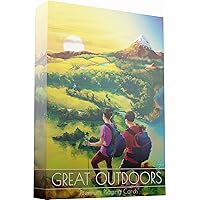 Great Outdoors Playing Cards, 30 Hand-Drawn Sport and Outdoor Activity Designs with Hiking, Snow, Hunting, Premium Deck of Cards with FREE Card Game eBook, Cool Poker Cards, Standard Size Playin Cards