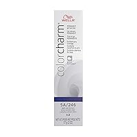 WELLA colorcharm Permanent Gel, Hair Color for Gray Coverage, 5A Light Ash Brown