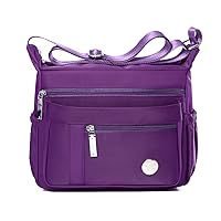 HERCMNOY Crossbody Bags For Women Shoulder Bag Handbag Multiple Pockets Bag Nylon Messenger Purses
