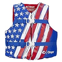 General Purpose Coast Guard Approved Boating Life Jacket Youth, Stars & Stripes