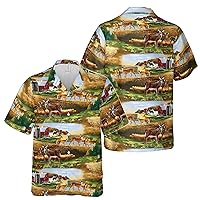 Funny Deers Farmhouse Lover Gift Hawaiian Shirt S-5XL