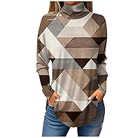 Shirts for Women Tunic Tops Long Sleeve Shirts for Women Cute Graphic Print Blouses Tees Casual Plus Size Pullover Tops