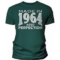 60th Birthday T-Shirt for Men - Made in 1964 Aged to Perfection - 60th Birthday Gift