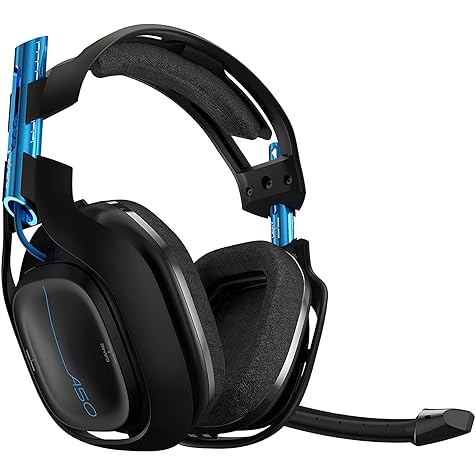 Astro Gaming A50 Wireless Dolby Gaming Headset - Black/Blue - PlayStation 4 + PlayStation 5 + PC (Gen 3) (Renewed)