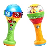LeapFrog Learn & Groove Shakin' Colors Maracas - Includes electronic and non-electronic maracas, Parent's Guide, Multicolor