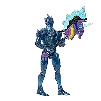 FORTNITE Zero (Master Grade) - 4-Inch Articulated Light Up Figure with Harvesting Tool, Back Bling, and Weapons
