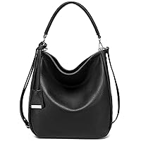 DAVIDJONES Women's Soft Faux Leather Hobo Bags Tote Handbags Medium Crossbody Purses Shoulder Bag Top-Handle Satchel
