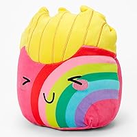 Claire's Exclusive Squishmallow 8-inch Rainbow Fries Plush Toy