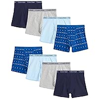 Calvin Klein Boys' Underwear - 8 Pack Stretch Cotton Boxer Briefs (XS-XL)