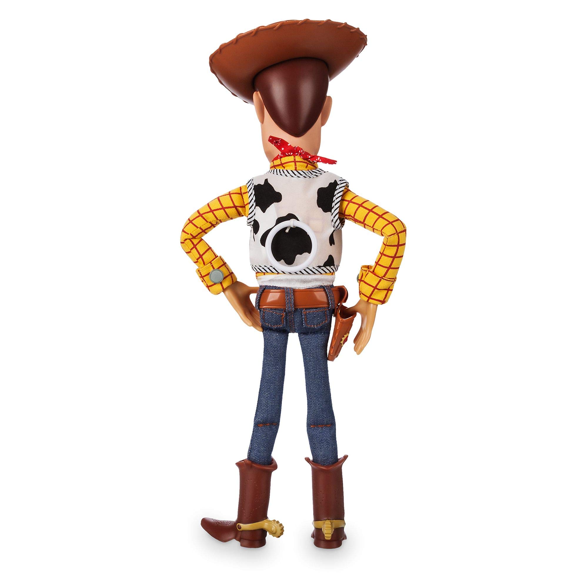 DISNEY Store Official Woody Interactive Talking Action Figure from Toy Story 4, 15 Inches, Features 10+ English Phrases, Interacts with Other Figures, Removable Hat, Ages 3+