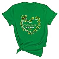 Personalized Grandma St. Patrick’S Day Shirt, Shamrock Lucky Nana Shirt, Mom Mimi Gift, St Patricks Day Shirt Funny, Custom Grandma Shirts