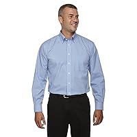 Mens Crown Collection Gingham Check D640 -French Blue XL