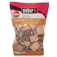 Weber Pecan Wood Chunks, for Grilling and Smoking, 4 lb.