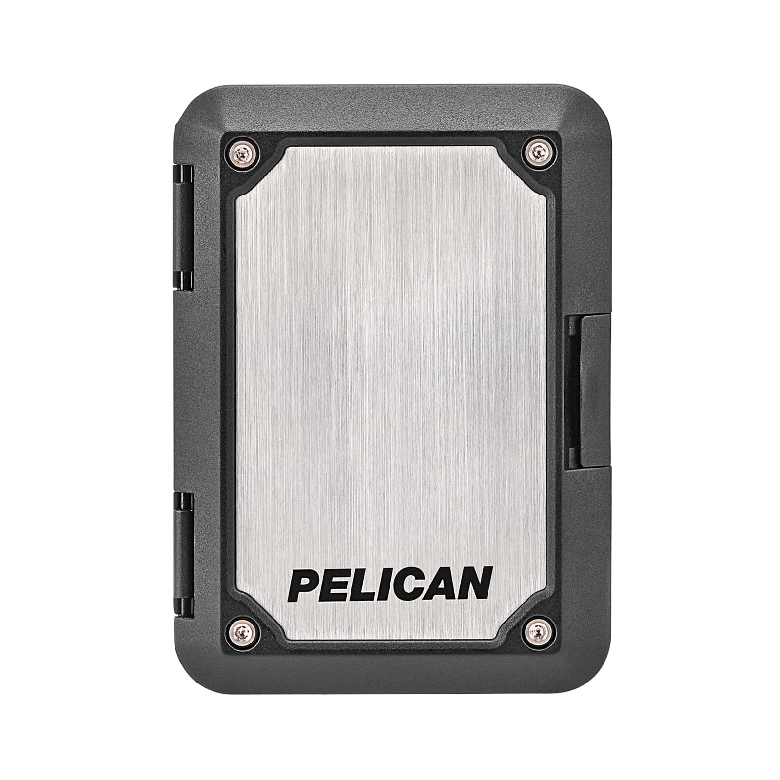 Pelican Shield Magnetic Wallet & Card Holder [RFID Blocking] Heavy Duty Mil-Spec Snap-On MagSafe Wallet - Detachable Hard Shell Wallet for iPhone 15 Pro Max/14 Pro Max/13 Pro Max/12 Pro Max - Titanium