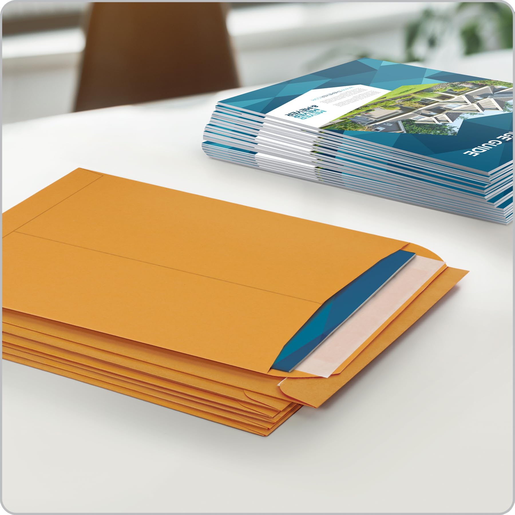 Columbian 9 x 12 Catalog Envelopes with Self Seal Closure, 28 lb Brown Kraft, for Mailing Flat Letter Size Documents or Photos, 30 Per Pack (COLO401)