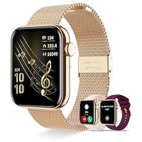 Smart Watches for Women(Answer/Make Call) 1.85'' Touch Screen Fitness Tracker Watch with Heart Rate Sleep Blood Oxygen Monitor Step Calorie 19 Sports Modes Digital Watch for iOS Android Phones