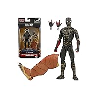 Marvel Legends Series Black & Gold Suit 6-inch Collectible Action Figure Toy, 2 Accessories and 1 Build-A-Figure Part(s)