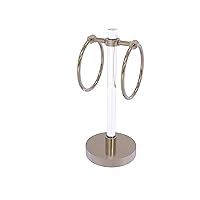 Allied Brass CV-GTRS-10 Clearview Collection Vanity Top Ring Guest Towel Holder, Antique Pewter