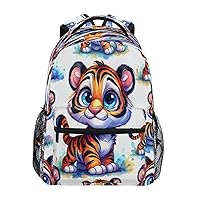 Cartoon Tiger School Backpack for Kid 5-13 yrs,Cartoon Tiger Backpack Kindergarten School Bag,6