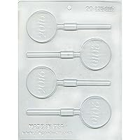 CK Products 2016 Chocolate Sucker Mold, Clear