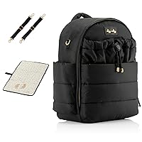 Itzy Ritzy Unisex Baby Dream Backpack, Midnight Black, 1 Count (Pack of 1)