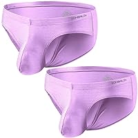 ZONBAILON Men's Underwear Briefs Pack Sexy Bulge Enhancing Ball Pouch Low Rise Bikini Briefs for Male M L XL 2XL 3XL
