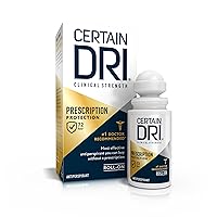 Prescription Strength Clinical Antiperspirant Roll-On Deodorant, Hyperhidrosis Treatment for Men & Women, Unscented, 1.2 Fl oz, 1 Pack