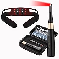 Infrared Red Light Therapy Device for Neck, Cold Sore Fever Blister Treatment Healing Pain Relief for Lips Mouth Nose Ear, Handheld Red Light Therapy for Body