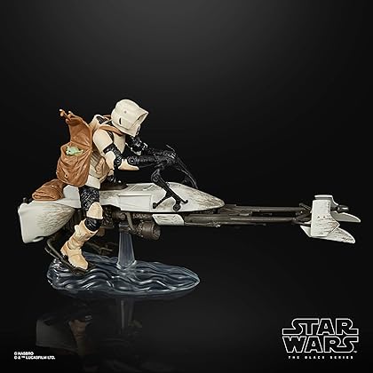 STAR WARS The Black Series Speeder Bike Scout Trooper and The Child Toys 6-Inch-Scale The Mandalorian Collectible Figure and Vehicle Set (Amazon Exclusive)