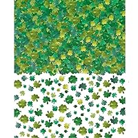 St. Patrick's Day Green Foil Confetti Pack - 5 oz. (Pack of 6) - Perfect For Irish Celebration & Decorations