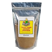 Bud’s Cricket Protein Powder - 100% Pure Cricket Powder, Gluten-Free, Dairy-Free, High Protein Flour Substitute Excellent Source of Vitamin B12, Omega-3, Fiber, Amino Acids, Calcium & Iron (1 LB)