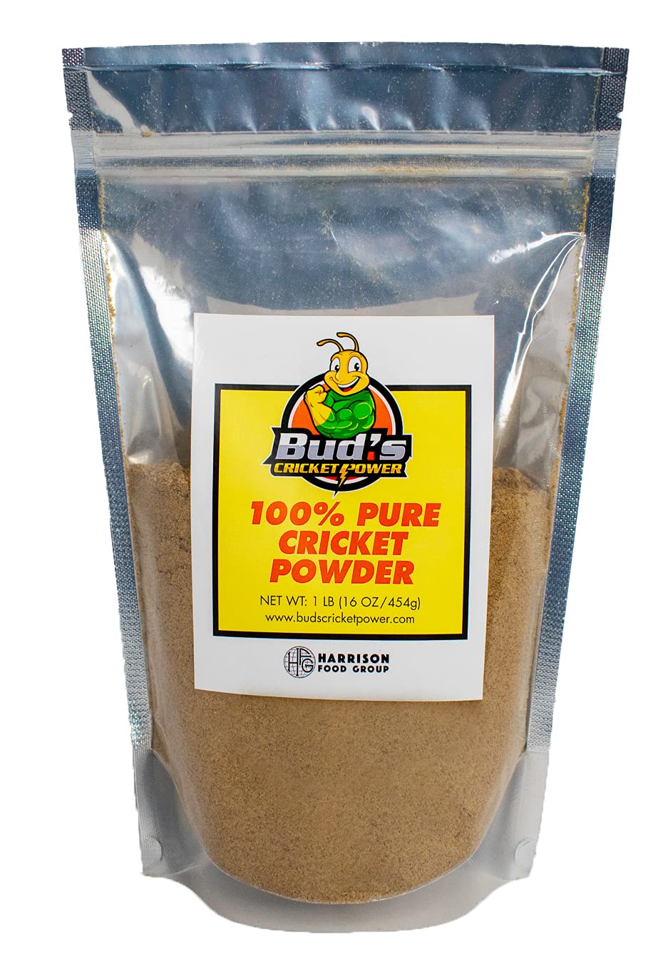 Bud’s Cricket Protein Powder - 100% Pure Cricket Powder, Gluten-Free, Dairy-Free, High Protein Flour Substitute Excellent Source of Vitamin B12, Om...