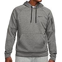 Nike Men's Therma Pullover Fitness Hoodie Carbon Heather/Black