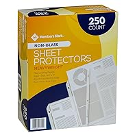 Member's Mark Heavyweight Sheet Protectors, Non-Glare (250 Count)