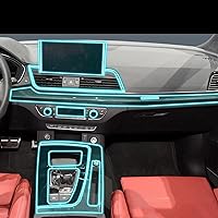 Car Interior Center Console Transparent TPU Protective Film Anti-Scratch Repair Film，for Audi SQ5 2021-2023