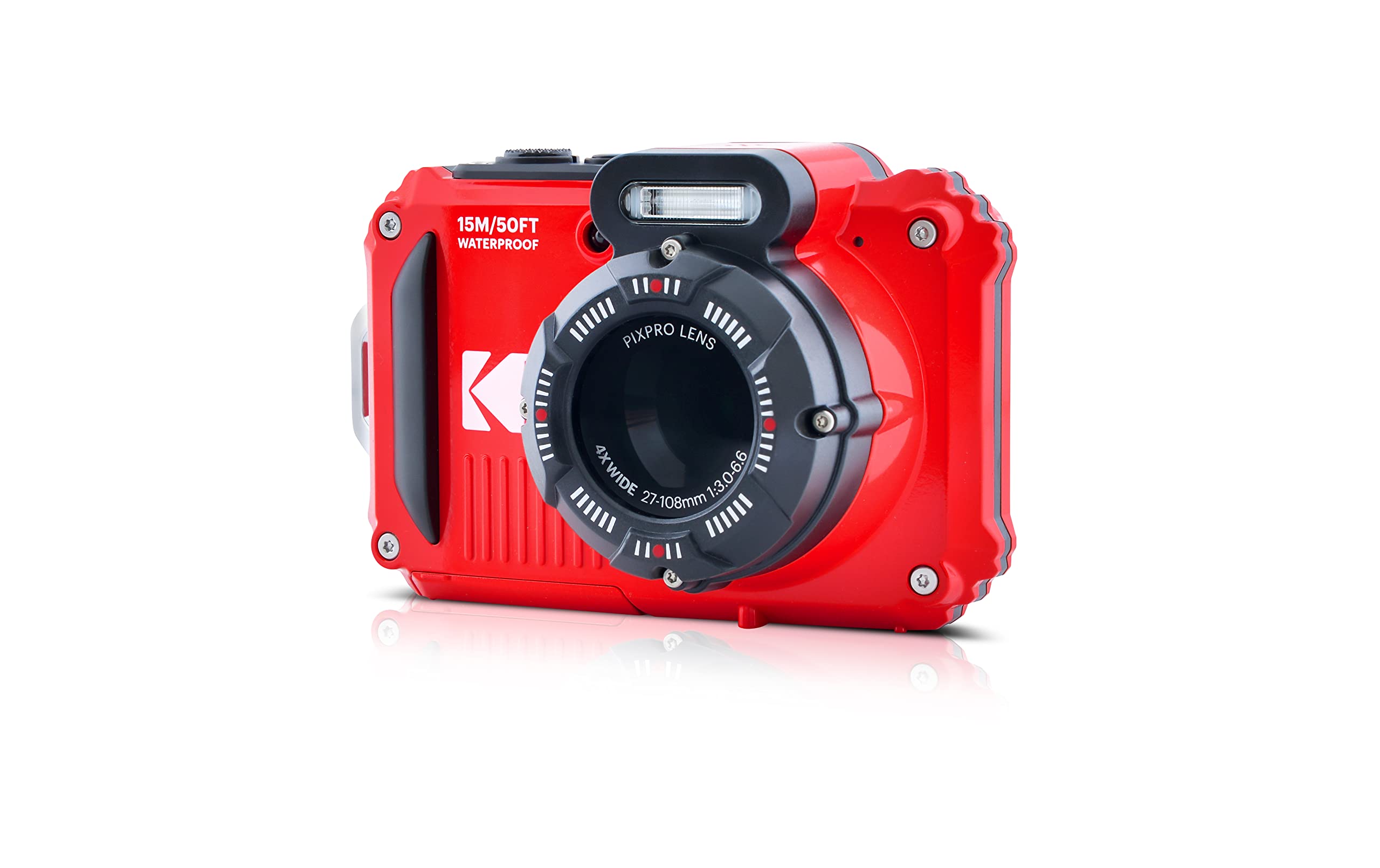 KODAK PIXPRO WPZ2 Rugged Waterproof Digital Camera 16MP 4X Optical Zoom 2.7