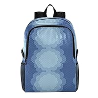 ALAZA Fluffy Cloud Polka Dot Lightweight Trips Hiking Camping Rucksack Pack