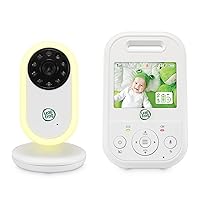 LeapFrog LF2423 Video Baby Monitor, 2.8” Screen Baby Video Monitor with Camera, 2-Way Audio, 1000ft Range, Night Vision, Soothing LullabiesTemperature Sensor, Secure Transmission No WiFi