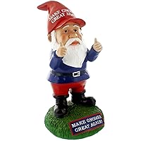 Gnometastic Make Gnomes Great Again Garden Gnome Statue, 9.5 Inches - Funny Garden Gnomes Outdoor Decorations for Yard and Lawn Ornament, Naughty Gnomes for Home Decor