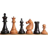 Royal Chess Mall - 1920's German Collectors' Chess Pieces Only Staunton Set- Antique Boxwood- 4.1