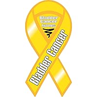 Bladder Cancer Awareness Ribbon Vinyl Decal - Choose Size - (8