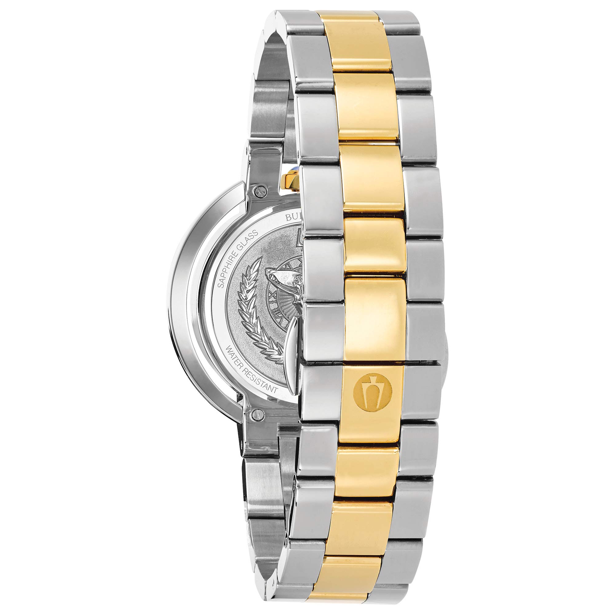 Bulova Rubaiyat Diamond Two-Tone Yellow Gold Tone and Stainless Steel Watch | 35mm | 98R246
