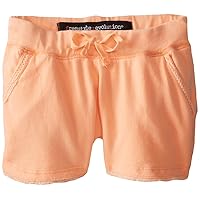 Freestyle Revolution Big Girls' Crochet Lace Trim French Terry Short