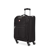 4010 Softside Luggage with Spinner Wheels, Black, Carry-On 18-Inch